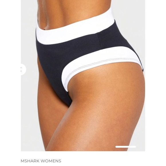 Gymshark Other - NWT Gymshark Horizon Sport Bikini Bottoms - Bl/wh